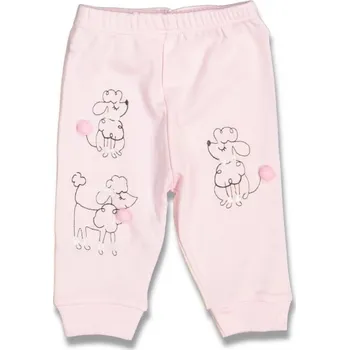 Růžové dětské tepláky Pejsek 74