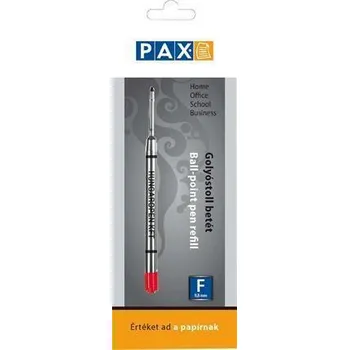 Náplň do psacích potřeb Náplň do kuličkového pera, červená, 0,8 mm, PAX