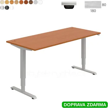Psací stůl MSR 3 1800 Hobis Motion Run 180 x 80 x 64,5 až 130,5 cm