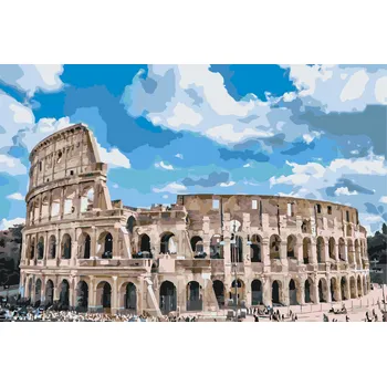 Malování podle čísel - Colosseum Velikost: 40x60cm, Rámování: Pouze srolované plátno