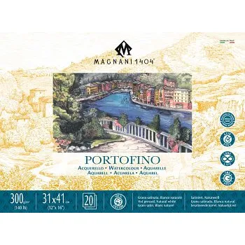 Blok Akvarelový blok Magnani Portofino 36x51cm 300g 100% bavlna (Akvarelový blok Magnani Portofino 36x51cm 300g 100% bavlna)