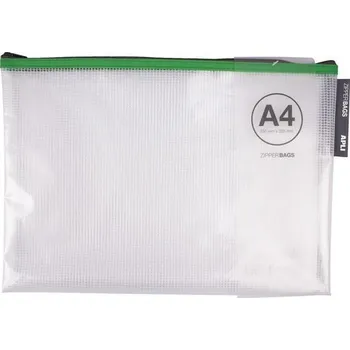 Kapsa na zip, mix barev, A4, 1355 x 255 mm, APLI