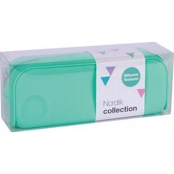 Penál Penál "Nordic", tyrkysová zelená, se zipem, silikon, APLI 18414