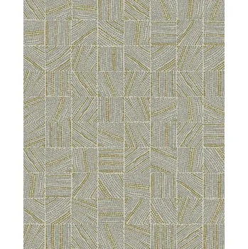 Tapeta Eijffinger Zelená vliesová tapeta na zeď, mozaika, 324034, Embrace, Eijffinger, velikost 10 x 0,52 m