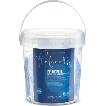 Barva na vlasy Sinergy Cosmetics Sinergy Delux Compact Blue Bleaching Powder 500g - Melírovací prášek