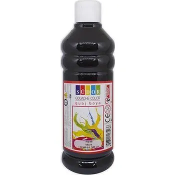 Speciální výtvarná barva Temperová barva, černá, 500ml, Südor