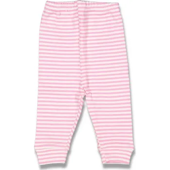 Dětské tepláčky pruhované bílorůžové 62