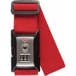 Fabrizio Bezpečnostní popruh na kufr s TSA zámkem - červený
