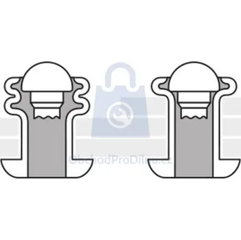 Nýt Nýt trhací multigrip, plochá hlava, hliník/ocel 4 x 17, balení 500 ks