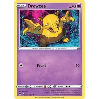 Společenská hra Pokémon karta Drowzee 061/203
