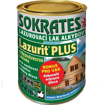 Lak na dřevo Lazurovací lak SOKRATES LAZURIT PLUS - 2 kg - citrus