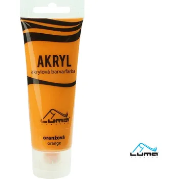 Výtvárné potřeby LUMA akrylová barva / oranžová 75ml