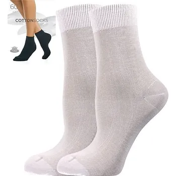 Dámské ponožky Lady B ponožky COTTON socks 60 DEN bianco 35-38 (23-25) 1 pár
