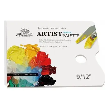 Paleta na barvy Papírové palety 40ks 23x30cm (Papírové palety 40ks 23x30cm)