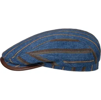 Čepice Bekovka Driver Cap Linen Stripe Stetson - S (55 cm)