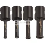 Milwaukee Sada vrtáků diamantových korunkových pro suché vrtání Diamond Max Drill M14 x (6, 8, 10, 14) mm, 4932471863
