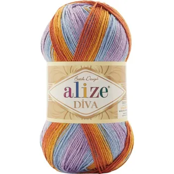Galanterie Příze Diva Batik 7794