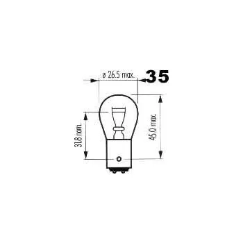 Autožárovka žárovka Bosma 24V 18/5W BAY15d