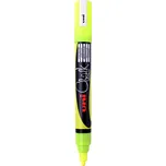 Popisovač křídový UNI Chalk Marker PWE-5M - fluo žlutá