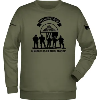 Pánská mikina Mikina Foxtrot memories - olivová