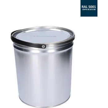 Lak na dřevo Barva antikorozní polomatná na zinek 5 kg zeleno-modrá