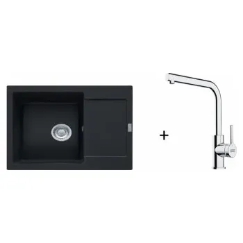 Granitový dřez Franke SET G257 - MRG 611-62 Matná černá + FS 3230.031 + ZÁRUKA 5 LET ZDARMA