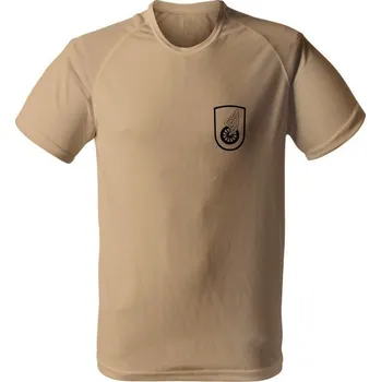 Pánské tričko Funkční tričko 14. pluk logistické podpory - simple - písková