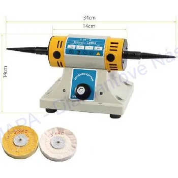 elektrický šroubovák Stolní mini leštička dvoukotoučová 200W TM