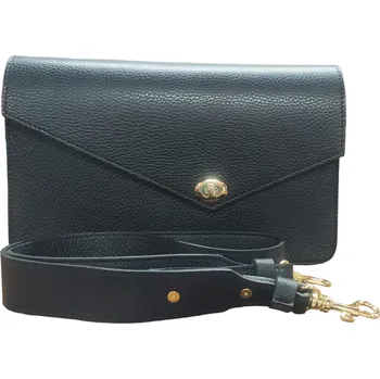 Kabelka Vera Pelle kožená kabelka černá 0021 D01 Bílá