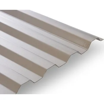 Polykarbonátová deska Polykarbonátová trapézová deska jemná struktura 6,0x1,06 m - bronz (Polykarbonátová trapézová deska s jemnou strukturou)
