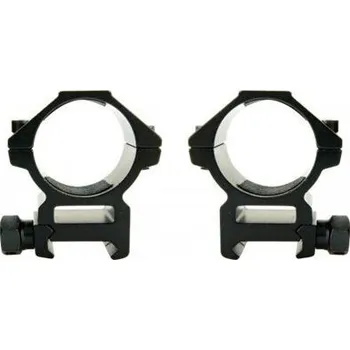 Puškohled Montážní kroužky Venox Dural 25,4mm na weaver černé s podhledem - nízké