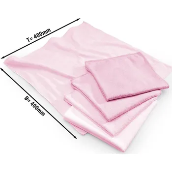 Utěrka G.Gastro (10 Kusů) Utěrka z mikrovlákna růžová - 40 x 40 cm