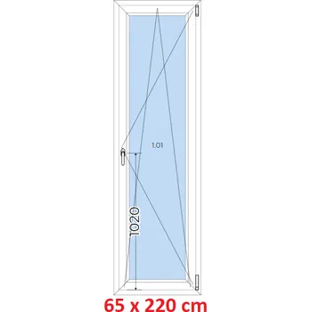 Okno Soft Plastové okno 65x220 cm, otevíravé a sklopné