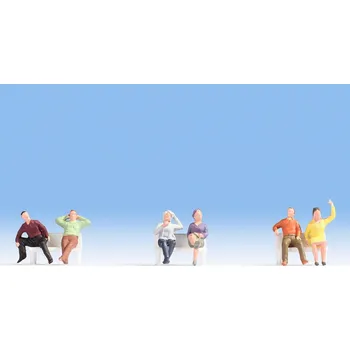 Modelová železnice Postavičky sedící Hobby H0 - Noch 18132 (Figurky H0 1:87)