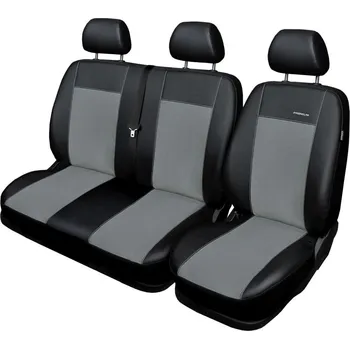 Potah sedadla Automega Autopotahy OPEL MOVANO B, 3 místa, od r.2010, dělené pouze dvojopěradlo, Eko kůže šedá