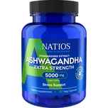 NATIOS Ashwagandha Extract, 5000 mg, Extra Strength, 90 veganských kapslí
