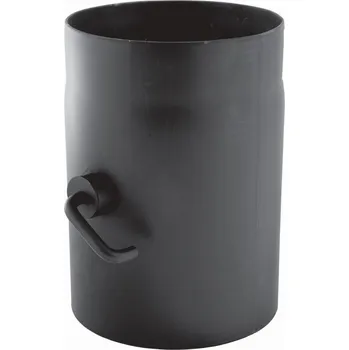 Kouřovod Komínová klapka pro krbová kamna, průměr 130 mm Šedá
