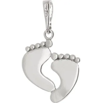 Přívěsek Stříbrný přívěšek nožičky STRZ0684F