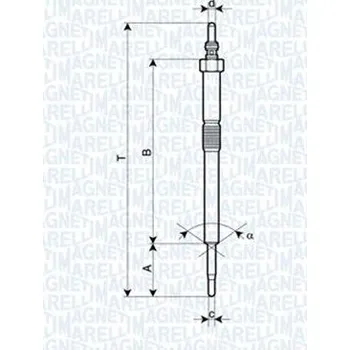 Zapalovací a žhavicí svíčka Žhavící svíčka MAGNETI MARELLI 062900082304