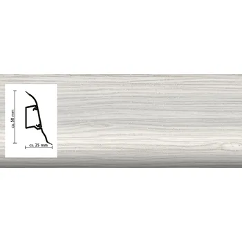 soklová lišta 2155 lišta Döllken SLK50 s pružnými chlopněmi vedení kabelů