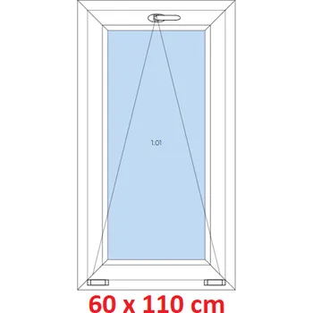 Okno Soft Plastové okno 60x110 cm, sklopné