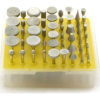 Brusný kotouč Diamantová brusná tělíska #120, 1 - 16 mm dřík 3mm, 50ks