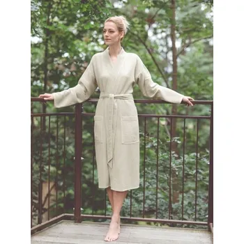 Dámský župan Unisex kimono župan, béžová, Framsohn Velikost: S