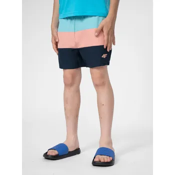 Chlapecké plavky 4F 4FJSS23UBDSM019 TURQUOISE Dětské koupací kraťasy EU 158/164