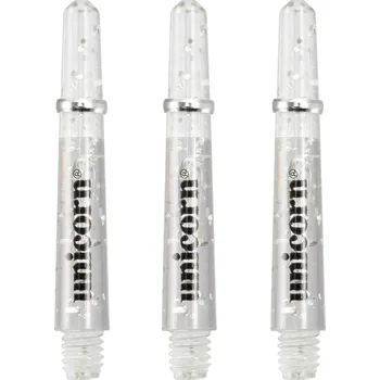 Příslušenství pro šipky Násadky Unicorn Gripper 4 Elements Clear Short