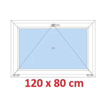 Okno Soft Plastové okno 120x80 cm, sklopné