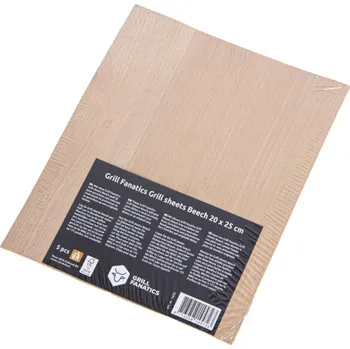 Kuchyňské prkénko Grill Fanatics Prkénka grilovací Beech měkká 25x20cm/5ks