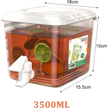 Velkokapacitní konvice/džbán s kohoutkem na nápoje (1700ml, 3500ml) Velikost: 3500 ml