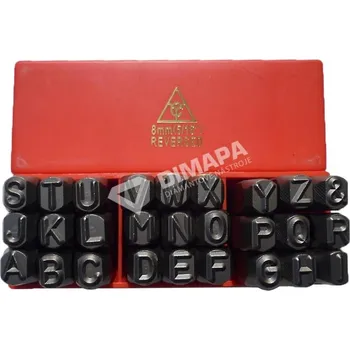 vodní filtr REVERZNÍ / NEGATIVNÍ ruční razidla - Abeceda zrcadlová Varianta: 3 mm