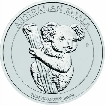 Stříbrná mince 1000g KOALA Austrálie 2020